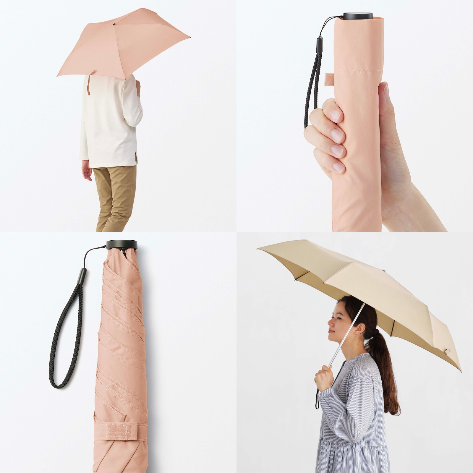 Mukii FOLDING UMBRELLA ベージュ MUJI